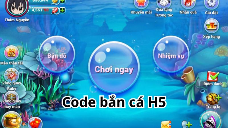 Nhận code bắn cá H5